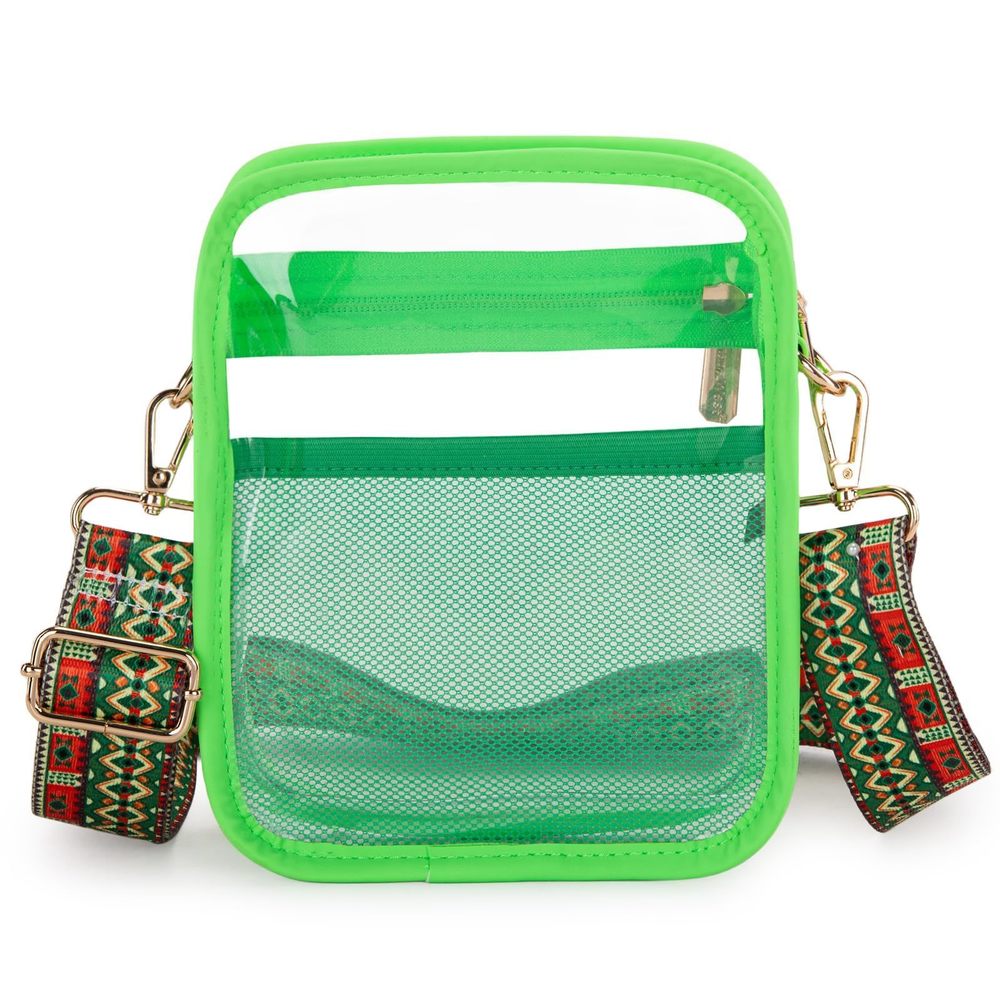 Clear Crossbody Bag for Women Small Clear Messenger Bag with Adjustable🐔